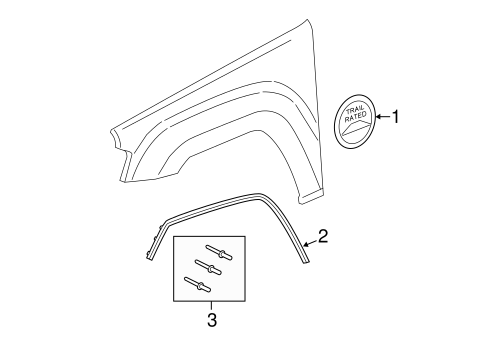 Grand Cherokee EXTERIOR TRIM - FENDER
