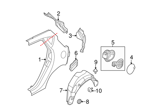 Body/Quarter Panel & Components for 2017 Ford Fiesta #2