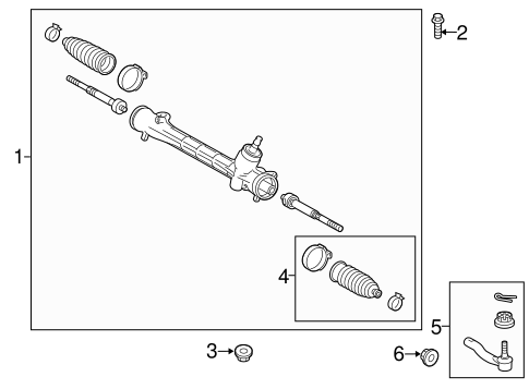 STEERING/STEERING GEAR & LINKAGE for 2013 Toyota Prius V #2
