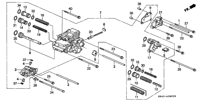 TRANSMISSION - AUTOMATIC/AT SERVO BODY for 1992 Honda CIVIC SEDAN #1