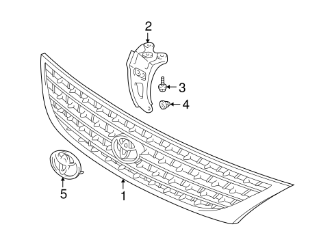 BODY/GRILLE & COMPONENTS for 2004 Toyota Avalon #1