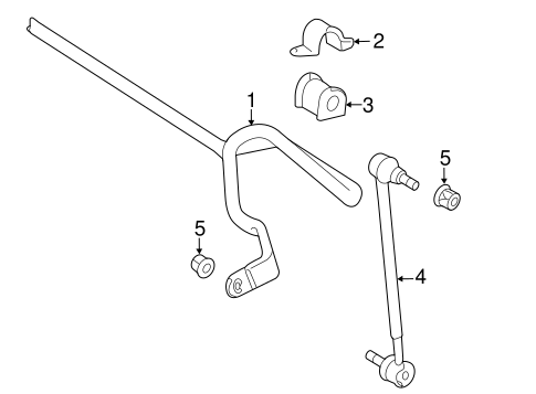FRONT SUSPENSION/STABILIZER BAR & COMPONENTS for 2008 Toyota Camry #1