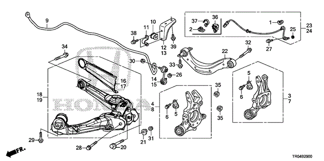 Chassis/Rear Lower Arm for 2012 Honda CIVIC SEDAN #1