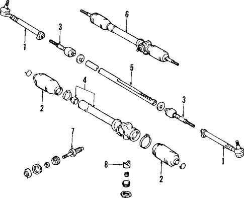 STEERING/STEERING GEAR & LINKAGE for 2000 Toyota Tacoma #4