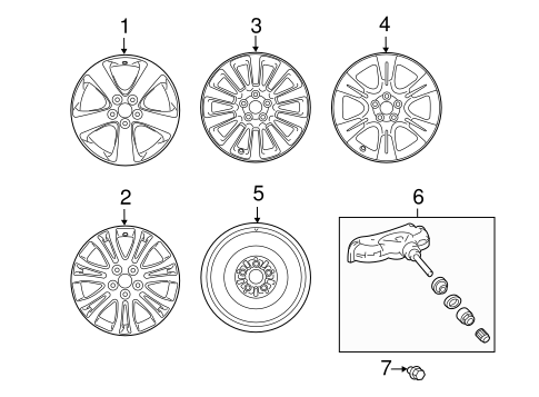 FRONT SUSPENSION/WHEELS for 2011 Toyota Sienna #1