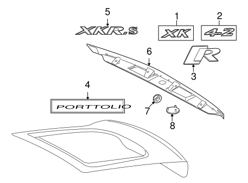 XK EXTERIOR TRIM - TRUNK