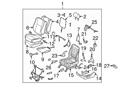 BODY/DRIVER SEAT COMPONENTS for 2007 Toyota Tundra #3
