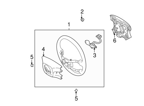 STEERING/STEERING WHEEL & TRIM for 2001 Toyota Highlander #1