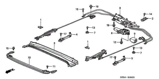INTERIOR / BUMPER/ROOF SLIDE COMPONENTS for 2003 Honda CIVIC HATCHBACK #1