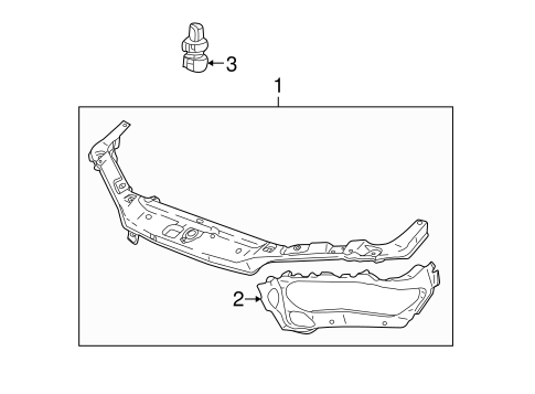 L200 RADIATOR SUPPORT