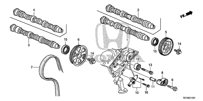 Engine/Camshaft - Timing Belt (V6) for 2012 Honda ACCORD COUPE #1
