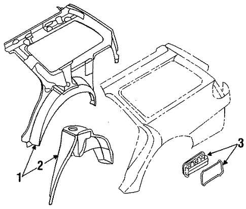 Inner Structure for 1997 Subaru Legacy #0