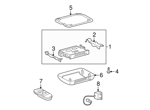 Entertainment System Components for 2012 Toyota Highlander #0