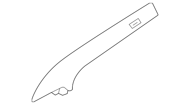 T2R8106LME Деталь WNDSHLD PLR TRIM, RIGHT