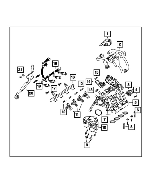 Manifolds and Vacuum Fittings for 2015 Jeep Renegade #1