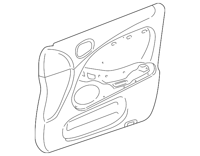 XR855364LHH Деталь DOOR TRIM PANEL, RIGHT