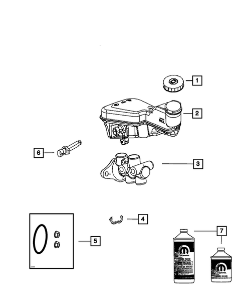 Brake Master Cylinder for 2011 Jeep Patriot #0