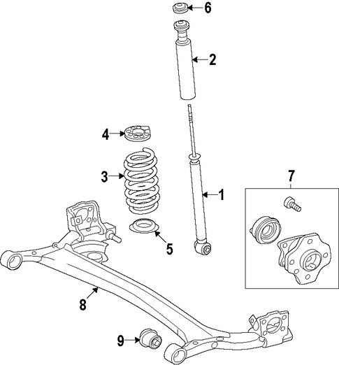 REAR SUSPENSION/REAR AXLE for 2015 Toyota Prius #1