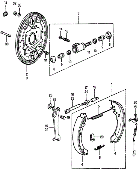 Shoe Set, Rear Brake Shoe Set, Rear Brake