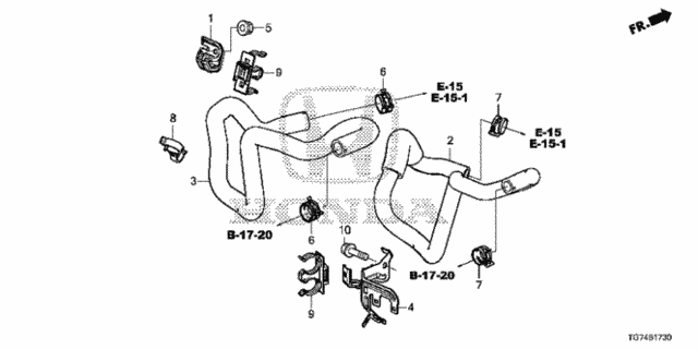 Water Hose for 2017 Honda Pilot #0