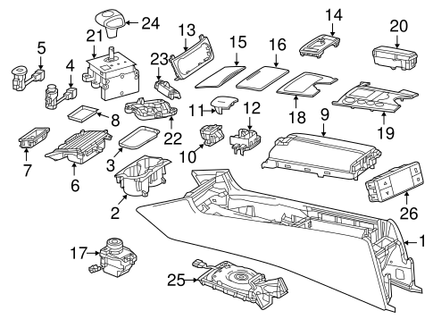 Front Console for 2015 Mercedes-Benz E 350 #0