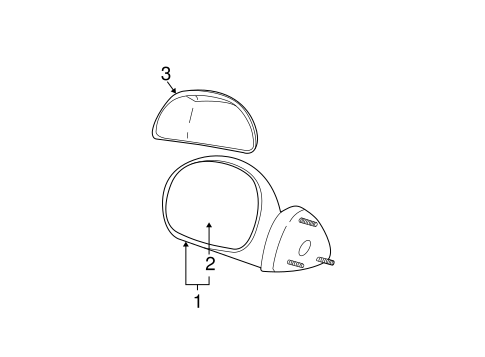 Body/Outside Mirrors for 2001 Ford F-150 #2