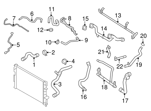 Cooling System/Hoses & Lines for 2007 Volvo S80 #1