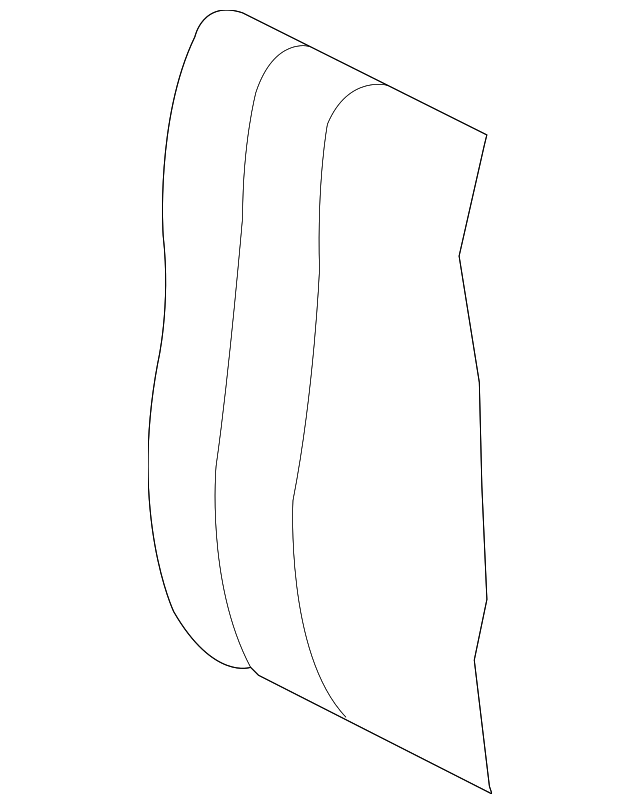 5S4Z5866600AAB Деталь SEAT BACK COVER, RIGHT
