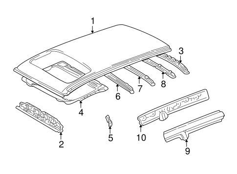 BODY/ROOF & COMPONENTS for 2004 Toyota RAV4 #1
