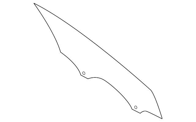 F1EZ-5821410-A Деталь DOOR GLASS, RIGHT