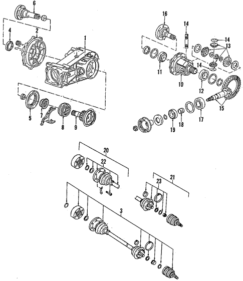 Rear Axle for 2000 Volkswagen Passat #1