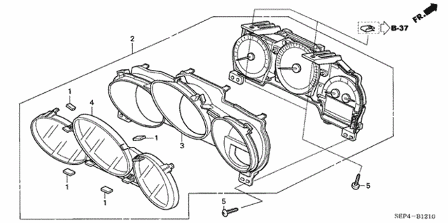 Meter Components for 2006 Acura TL #0