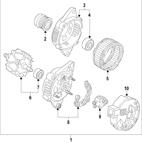 Alternator for 2019 Hyundai Elantra GT #1