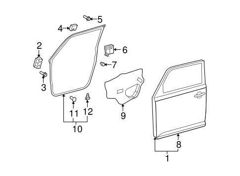 BODY/DOOR & COMPONENTS for 2015 Scion xB #2