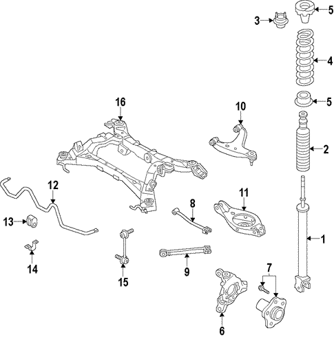 Rear Suspension/Rear Suspension for 2014 Nissan Pathfinder #3