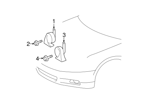 ELECTRICAL/HORN for 2009 Toyota Camry #1
