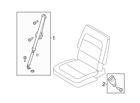 Third Row Seat Belts for 2015 Ford Flex #0