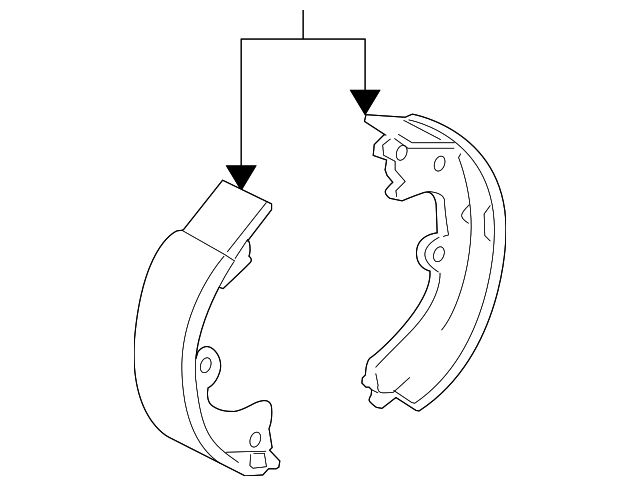 19204622 Деталь PARK BRAKE SHOES