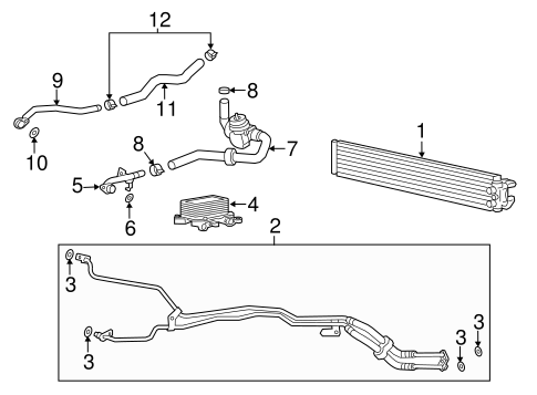Cayenne TRANS OIL COOLER