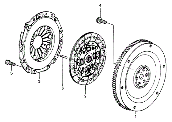 ENGINE/CLUTCH - FLYWHEEL for 1985 Honda ACCORD HATCHBACK #1