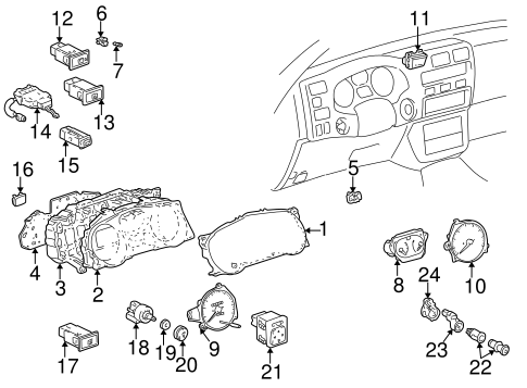 ELECTRICAL/SWITCHES for 1997 Toyota RAV4 #2