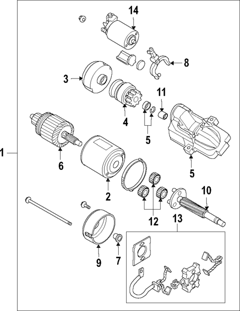 Starter for 2012 Mazda MX-5 Miata #0