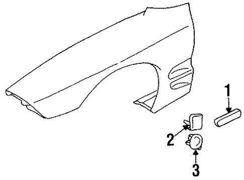 Firebird EXTERIOR TRIM - FENDER