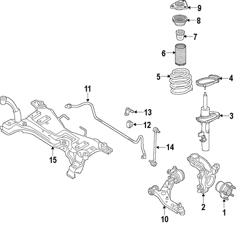 Front Suspension/Front Suspension for 2017 Ford Focus #1