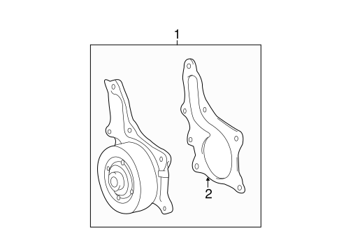 COOLING SYSTEM/WATER PUMP for 2014 Toyota Camry #1