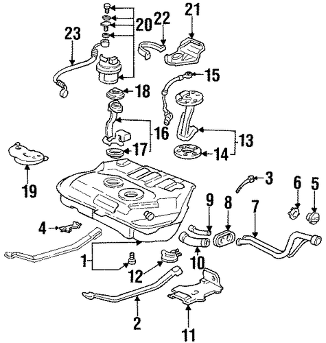 OEM Honda 16010-ST5-E02 - Filter Set, Fuel OEM Honda 16010-ST5-E02 - Filter Set, Fuel