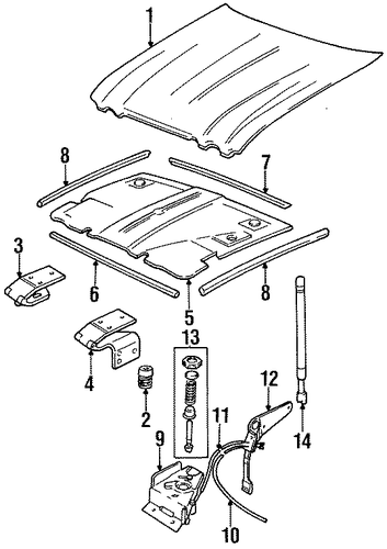 XJ12 HOOD & COMPONENTS