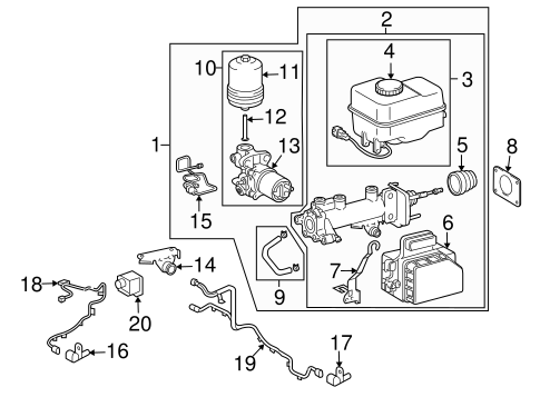 BRAKES/HYDRAULIC SYSTEM for 2011 Toyota Land Cruiser #1