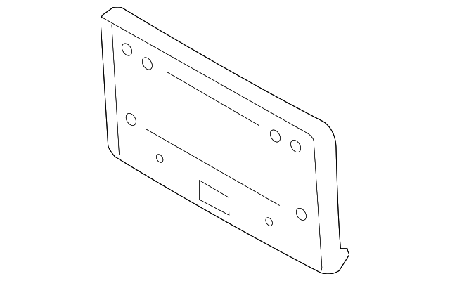 DRB500100PUY Деталь LICENSE BRACKET