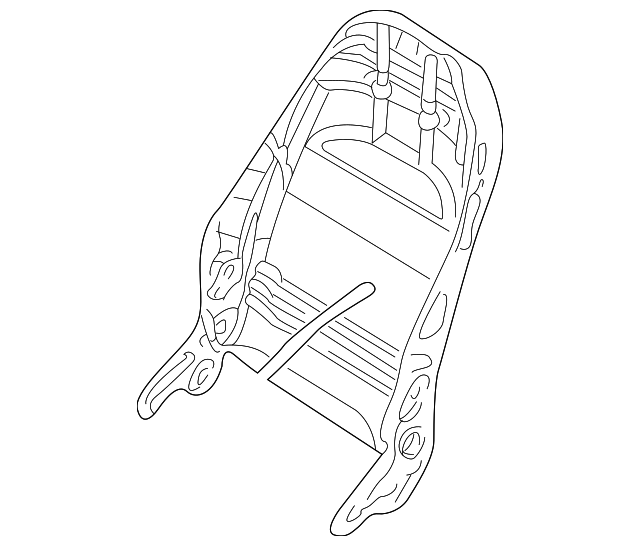 4932927 Деталь SEAT BACK FRAME, RIGHT